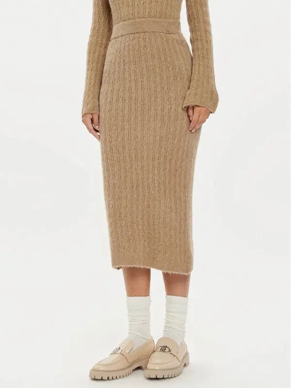 Liu Jo Liu Jo Midi suknja WF4391 MA43P Bež Regular Fit