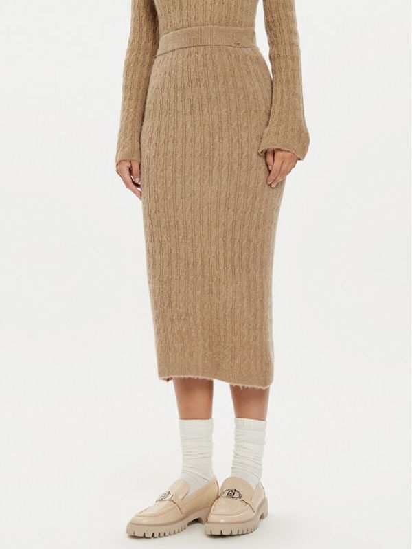 Liu Jo Liu Jo Midi suknja WF4391 MA43P Bež Regular Fit