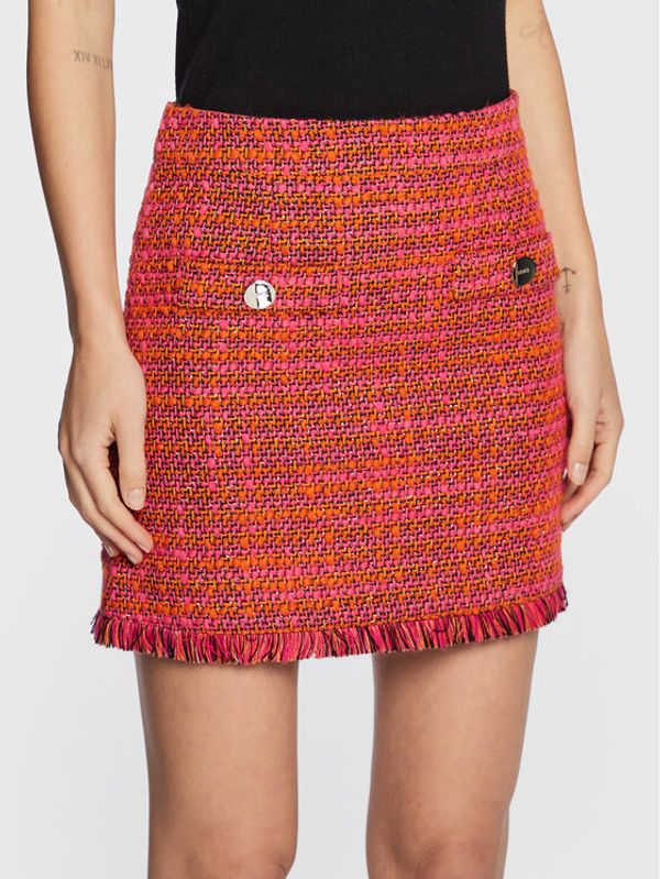 Liu Jo Liu Jo Mini suknja CF2220 T2491 Ružičasta Regular Fit