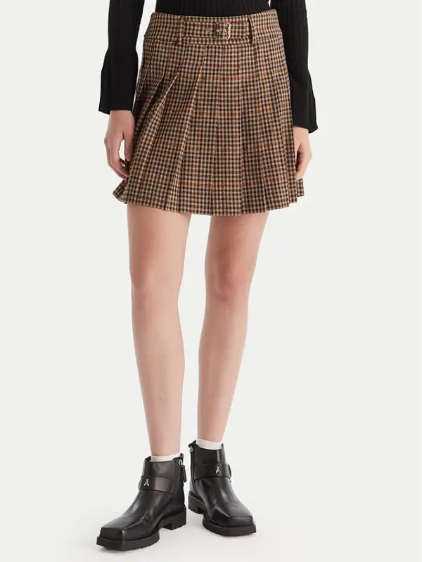 Liu Jo Liu Jo Mini suknja MF5156 T4335 Bež Regular Fit
