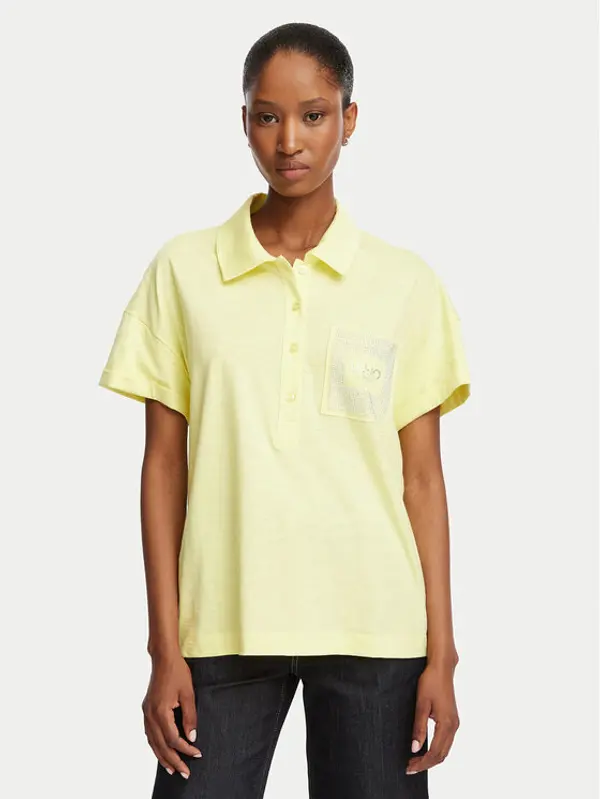Liu Jo Liu Jo Polo TA6159 JS870 Krem Regular Fit