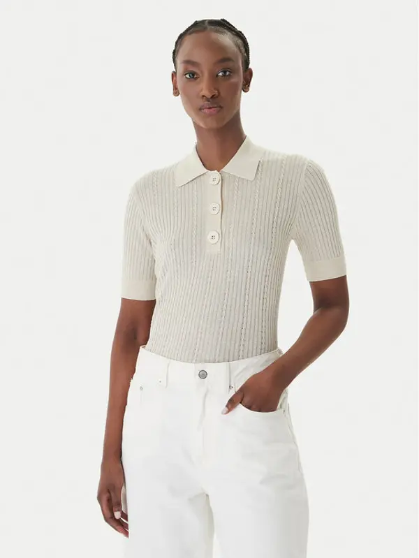 Liu Jo Liu Jo Polo WA6285 MS46J Bež Slim Fit