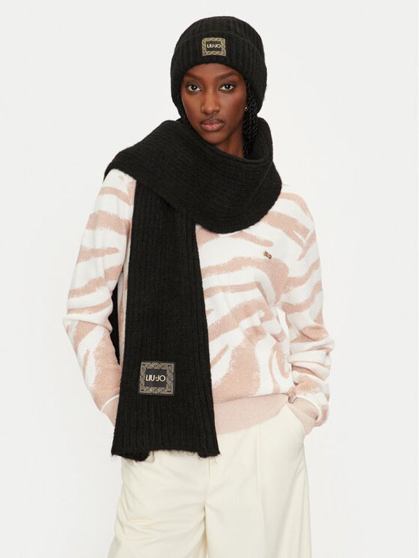 Liu Jo Liu Jo Set šal i kapa Set Sciarpa Beanie 2F4036 M0300 Crna