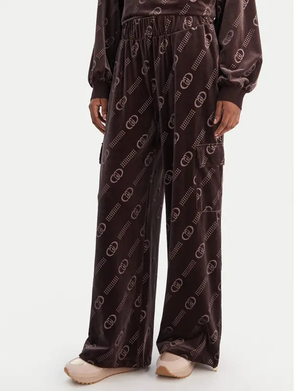 Liu Jo Sport Liu Jo Sport Donji dio trenerke TF5111 J4955 Smeđa Relaxed Fit