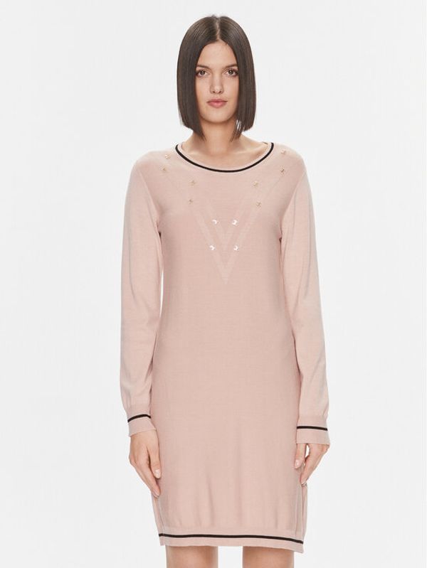 Liu Jo Sport Liu Jo Sport Džemper haljina TF3128 MS49I Ružičasta Regular Fit