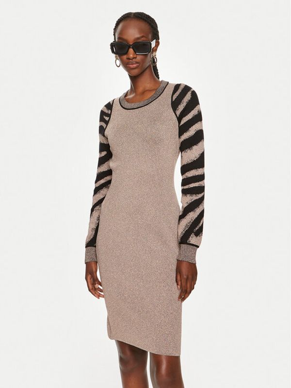 Liu Jo Sport Liu Jo Sport Džemper haljina TF4108 MS49I Zlatna Regular Fit