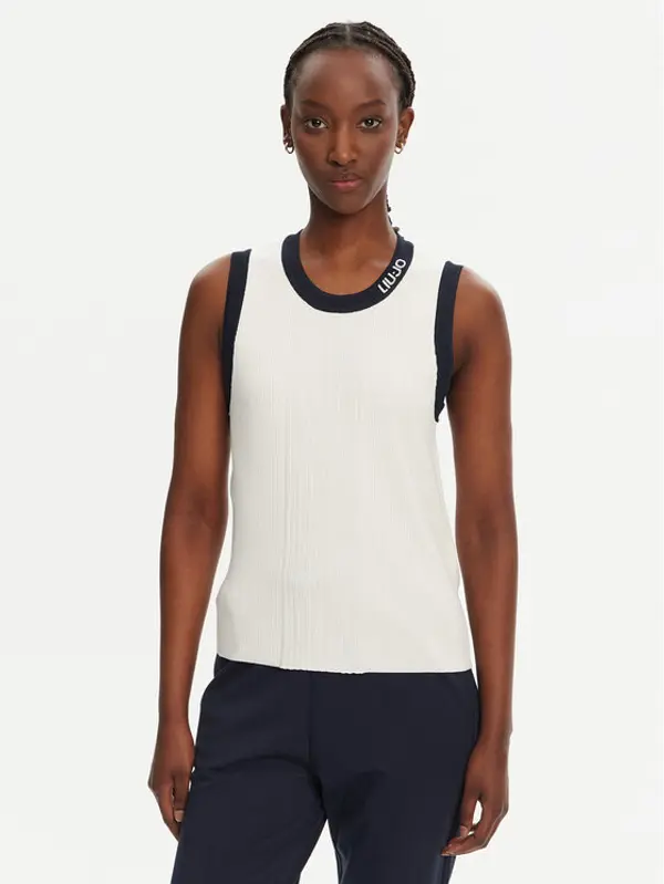Liu Jo Sport Liu Jo Sport Džemper TA5092 MS022 Bijela Regular Fit
