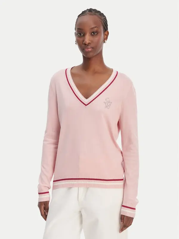 Liu Jo Sport Liu Jo Sport Džemper TA6068 MS49I Ružičasta Regular Fit