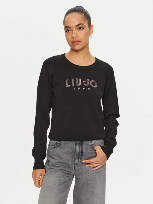 Liu Jo Sport Liu Jo Sport Džemper TF4286 MS63L Crna Regular Fit