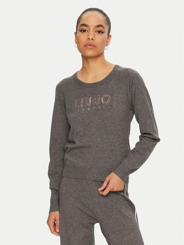 Liu Jo Sport Liu Jo Sport Džemper TF4286 MS63L Siva Regular Fit