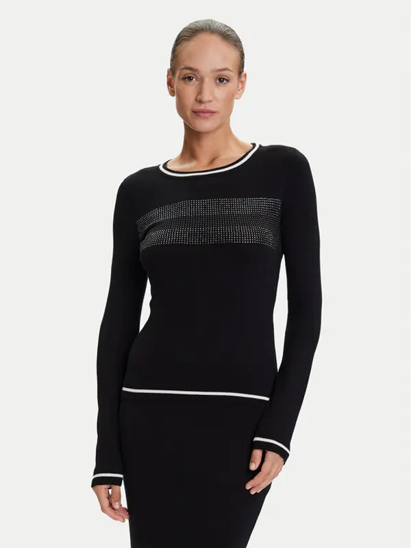 Liu Jo Sport Liu Jo Sport Džemper TF5209 MS49I Crna Regular Fit