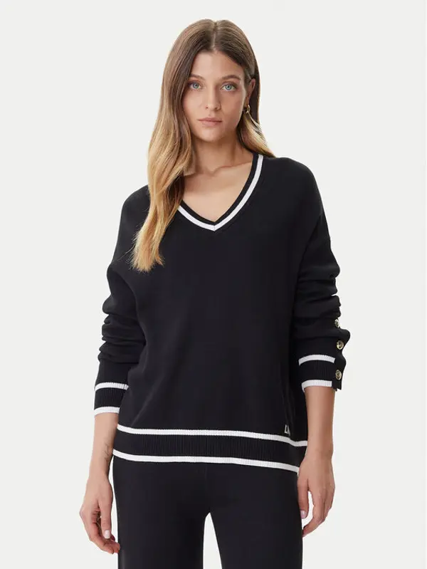 Liu Jo Sport Liu Jo Sport Džemper TF5229 MS59L Crna Regular Fit