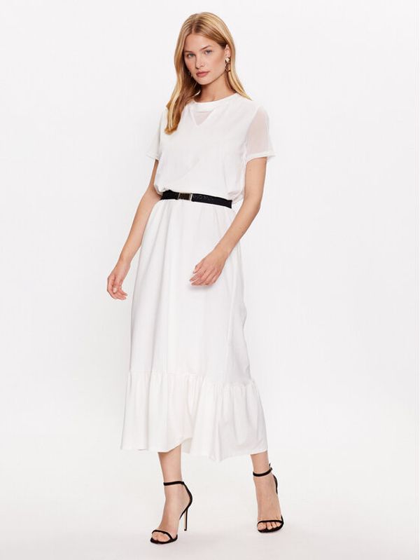 Liu Jo Sport Liu Jo Sport Haljina za svaki dan TA3164 JS088 Bijela Regular Fit