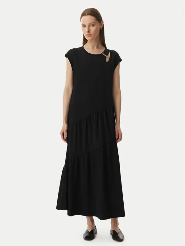 Liu Jo Sport Liu Jo Sport Haljina za svaki dan TA6237 J3855 Crna Relaxed Fit