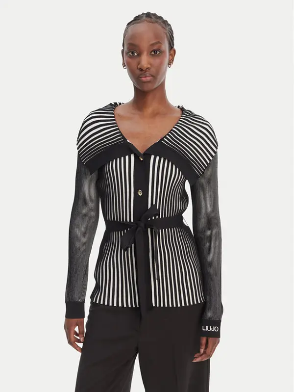 Liu Jo Sport Liu Jo Sport Kardigan TA6116 MS55N Crna Regular Fit