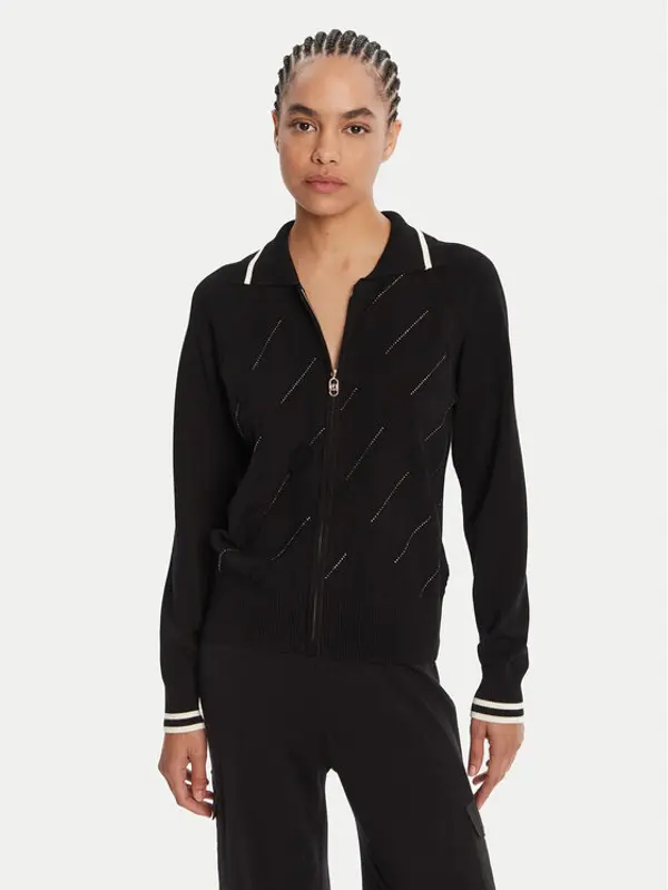 Liu Jo Sport Liu Jo Sport Kardigan TF5032 MS63L Crna Regular Fit