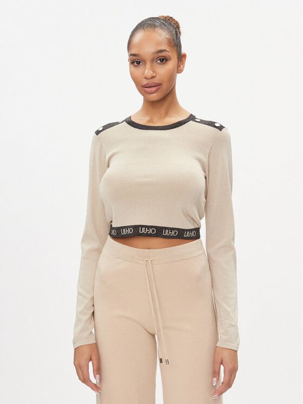 Liu Jo Sport Liu Jo Sport Majica TA4008 MS014 Bež Regular Fit