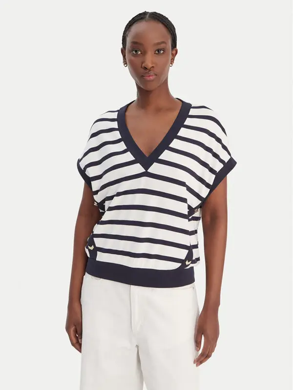 Liu Jo Sport Liu Jo Sport Majica TA6084 J3867 Tamnoplava Relaxed Fit