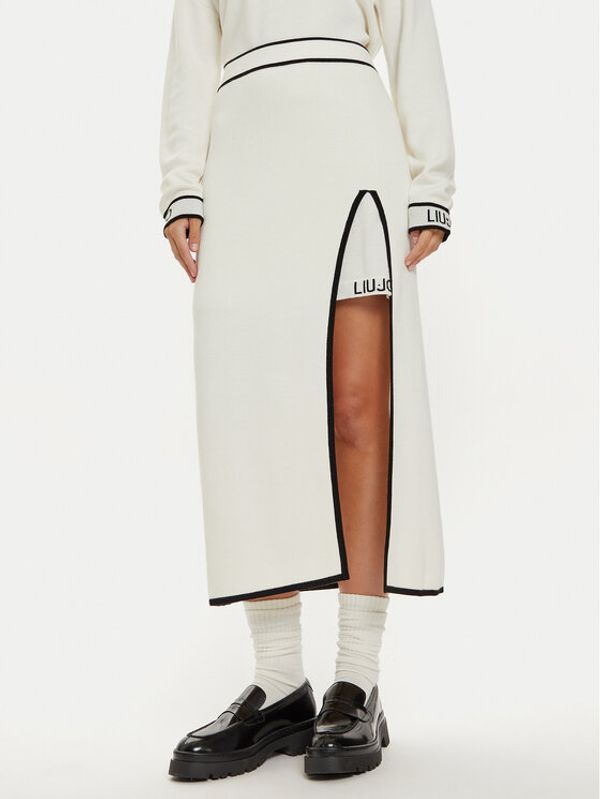 Liu Jo Sport Liu Jo Sport Midi suknja TF4053 MS59L Écru Regular Fit