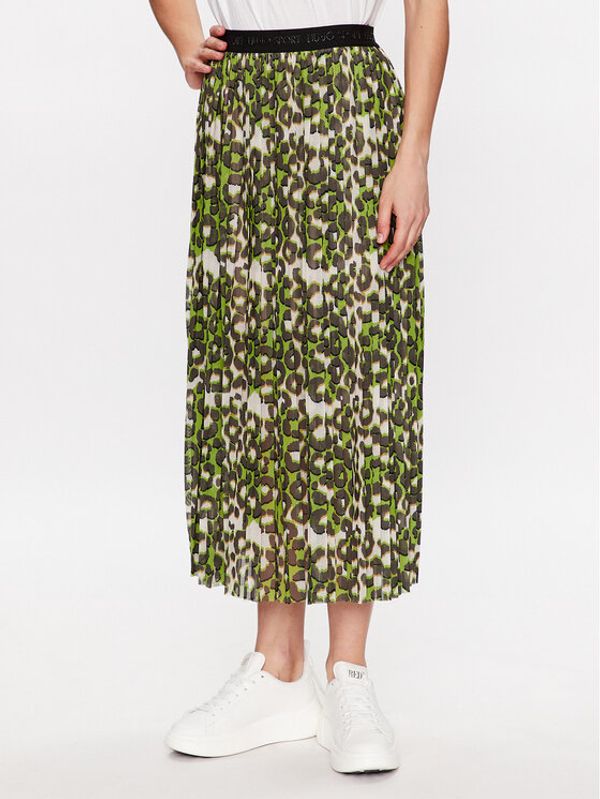 Liu Jo Sport Liu Jo Sport Plesirana suknja TA3220 J7667 Zelena Regular Fit