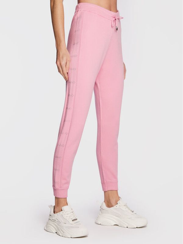 Liu Jo Sport Liu Jo Sport Pletene hlače TF2106 MA63M Ružičasta Regular Fit