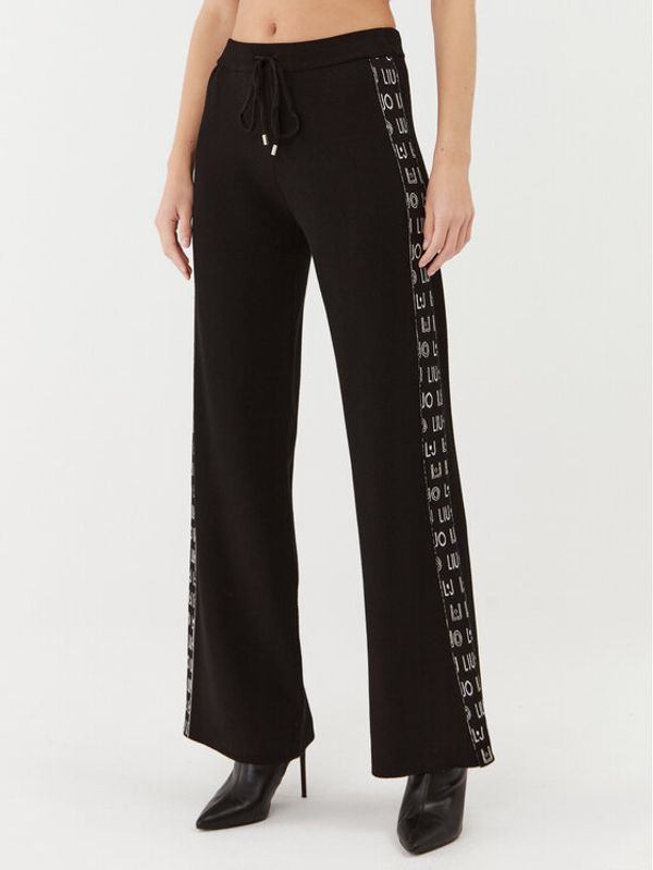 Liu Jo Sport Liu Jo Sport Pletene hlače TF3212 MA63L Crna Regular Fit