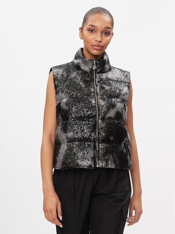 Liu Jo Sport Liu Jo Sport Prsluk TA4061 J4623 Crna Regular Fit