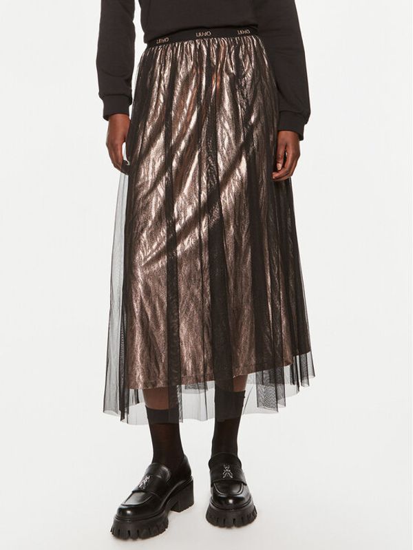 Liu Jo Sport Liu Jo Sport suknja od tila TF4239 J4660 Crna Regular Fit