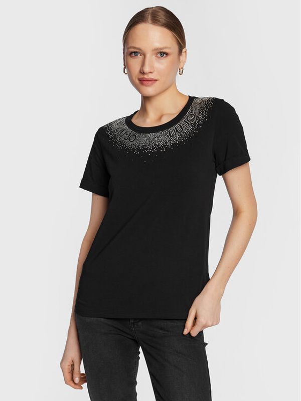 Liu Jo Sport Liu Jo Sport T-shirt TA3182 J5003 Crna Regular Fit