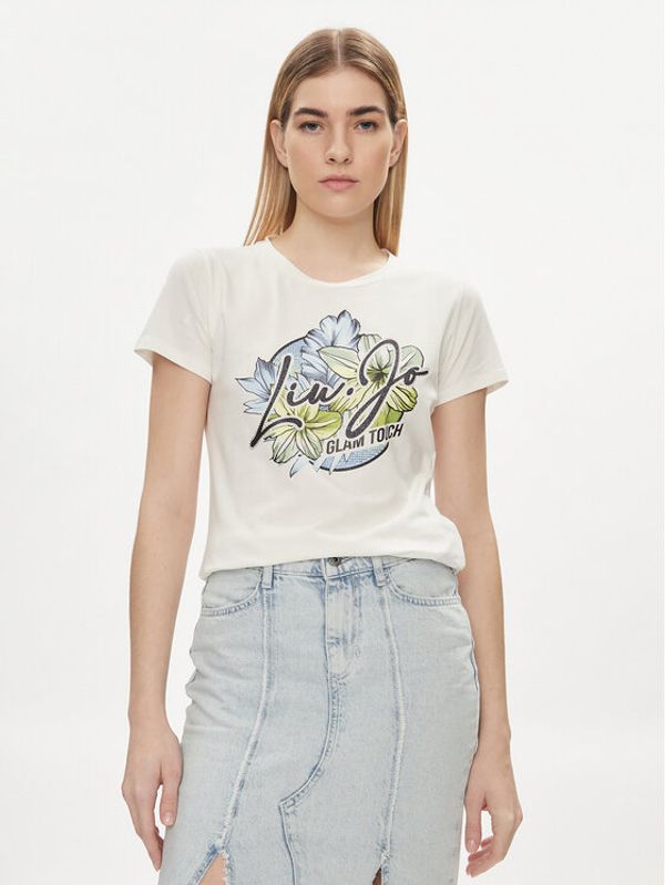 Liu Jo Sport Liu Jo Sport T-shirt TA4202 JS003 Écru Regular Fit