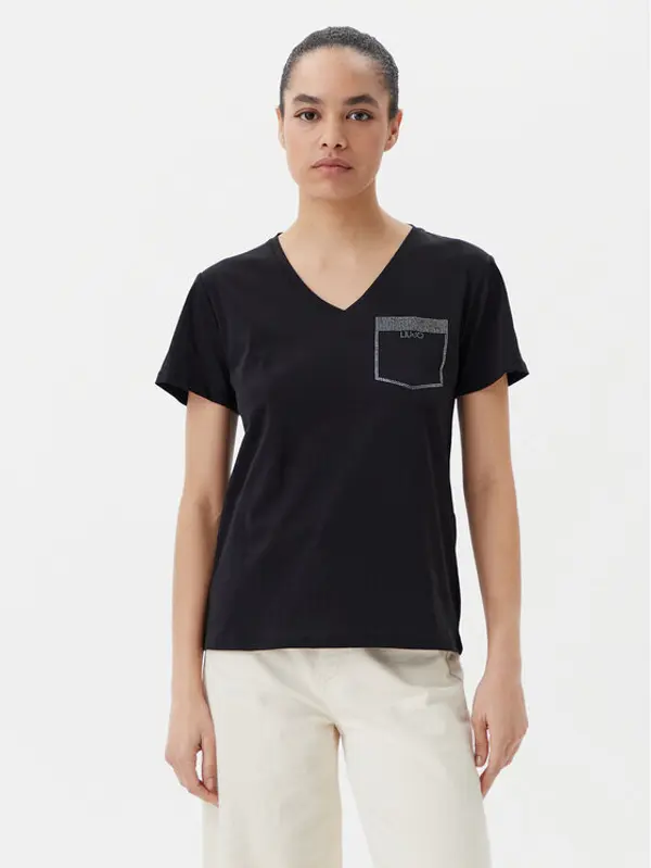 Liu Jo Sport Liu Jo Sport T-shirt TA5172 JS923 Crna Regular Fit