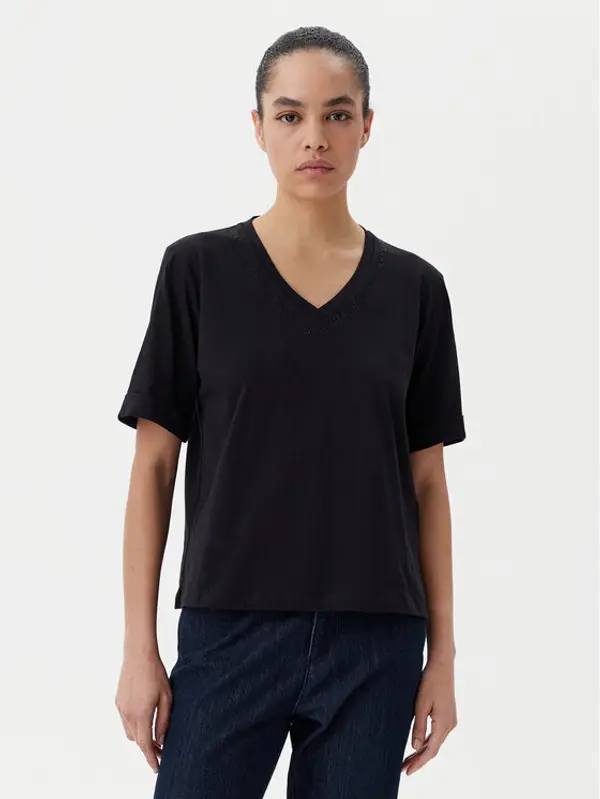 Liu Jo Sport Liu Jo Sport T-shirt TA5175 JS923 Crna Regular Fit