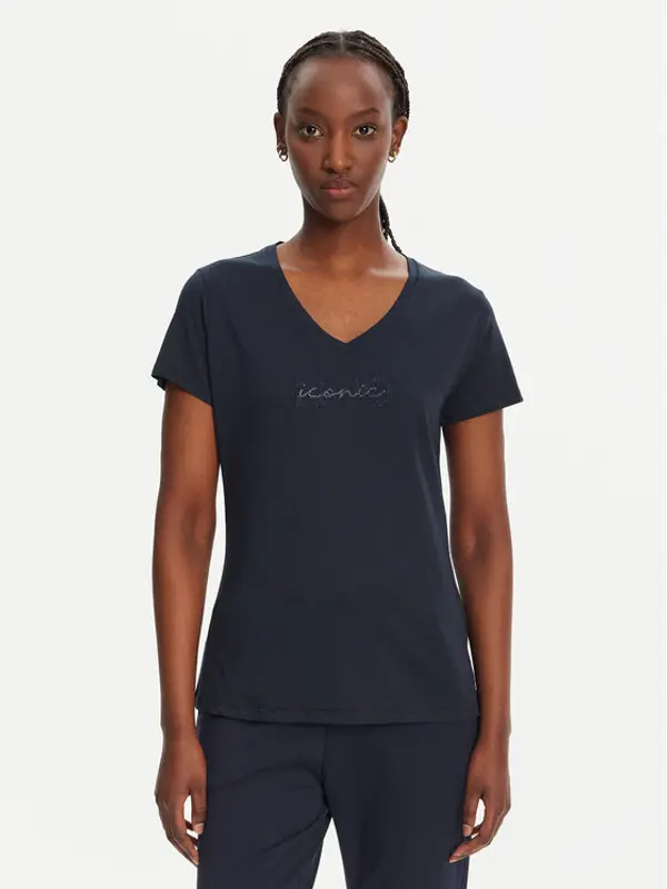 Liu Jo Sport Liu Jo Sport T-shirt TA5179 J6040 Tamnoplava Regular Fit