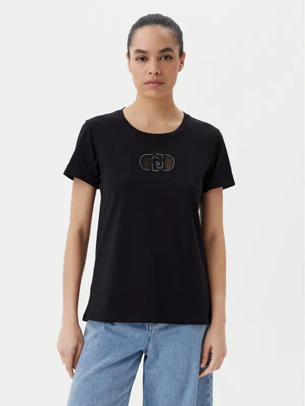 Liu Jo Sport Liu Jo Sport T-shirt TA5180 JS923 Crna Regular Fit