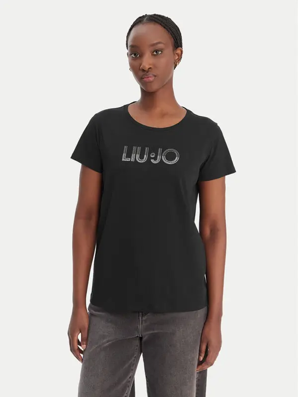 Liu Jo Sport Liu Jo Sport T-shirt TA6056 JS923 Crna Regular Fit