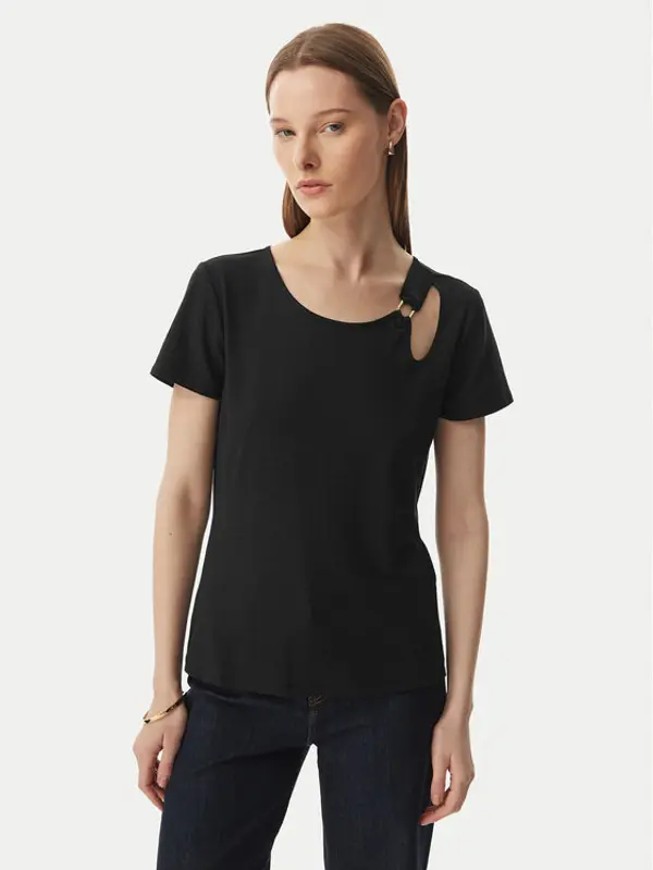 Liu Jo Sport Liu Jo Sport T-shirt TA6098 JS005 Crna Regular Fit