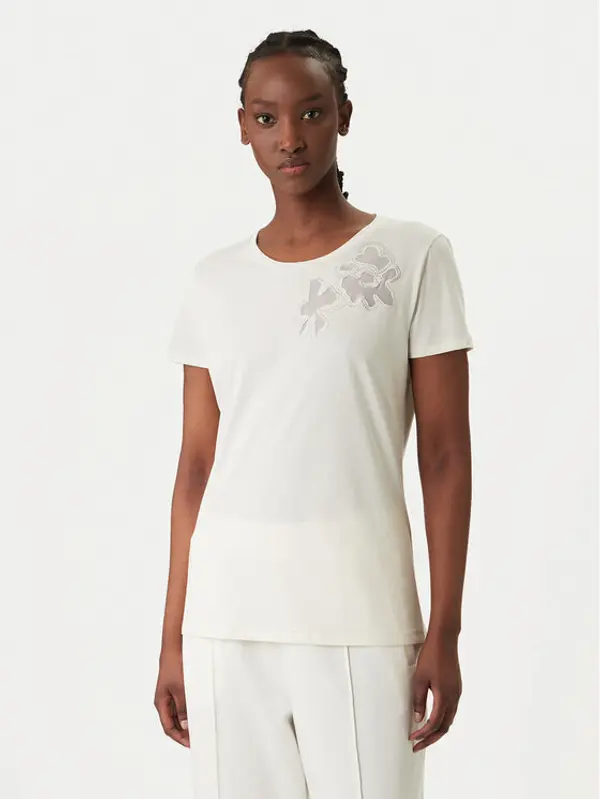 Liu Jo Sport Liu Jo Sport T-shirt TA6155 JS923 Écru Regular Fit