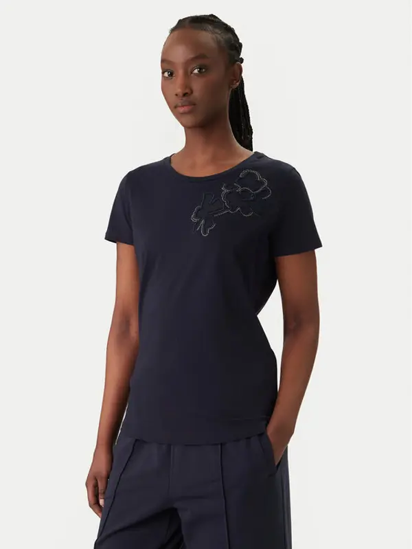 Liu Jo Sport Liu Jo Sport T-shirt TA6155 JS923 Tamnoplava Regular Fit