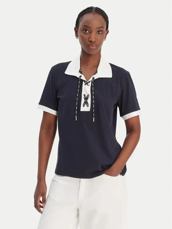 Liu Jo Sport Liu Jo Sport T-shirt TA6176 JS003 Tamnoplava Regular Fit