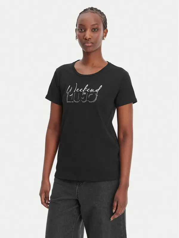 Liu Jo Sport Liu Jo Sport T-shirt TA6252 JS923 Crna Regular Fit