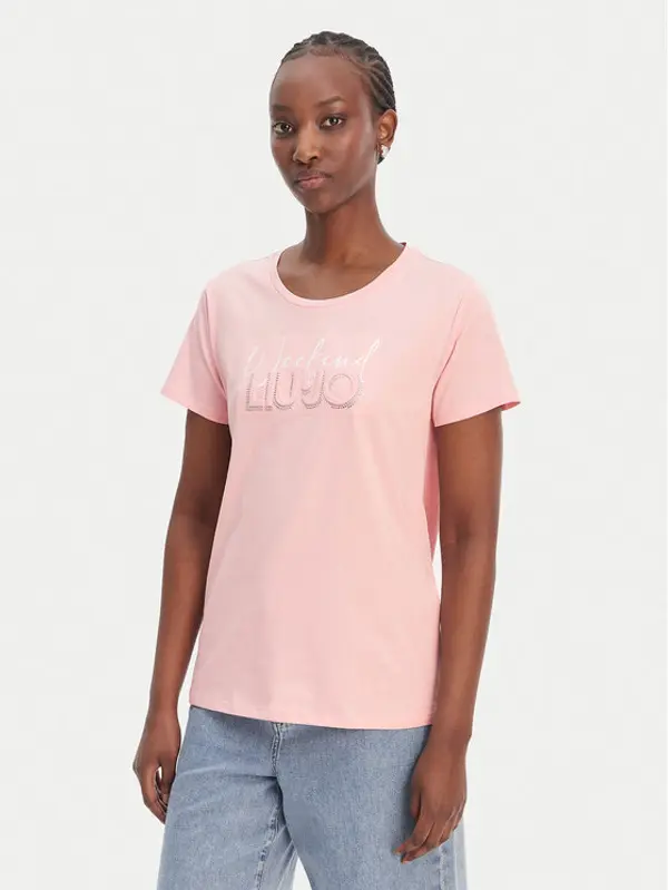 Liu Jo Sport Liu Jo Sport T-shirt TA6252 JS923 Ružičasta Regular Fit