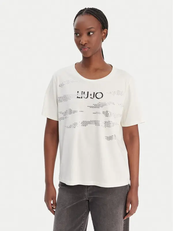 Liu Jo Sport Liu Jo Sport T-shirt TA6265 JS923 Bijela Regular Fit