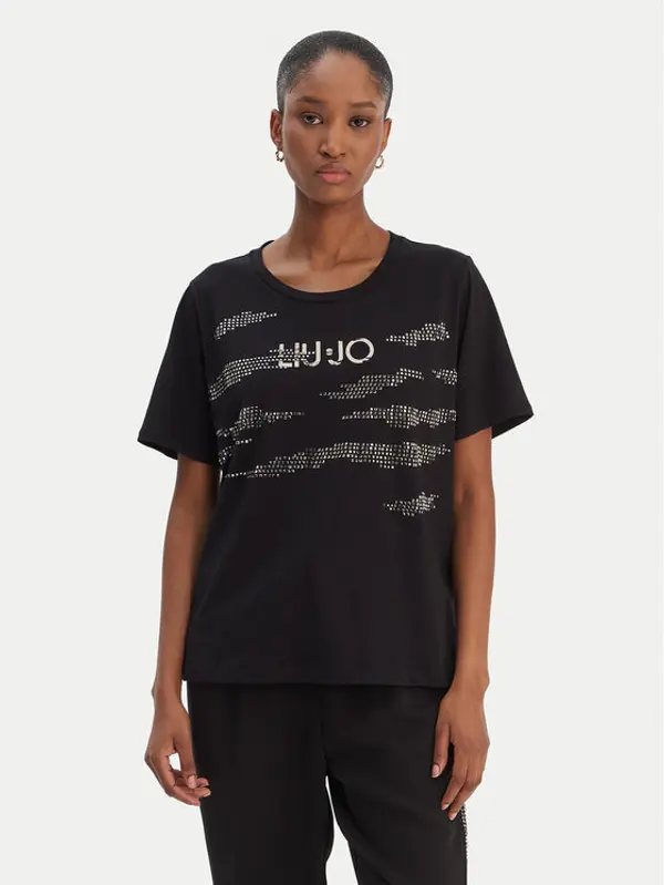 Liu Jo Sport Liu Jo Sport T-shirt TA6265 JS923 Crna Regular Fit