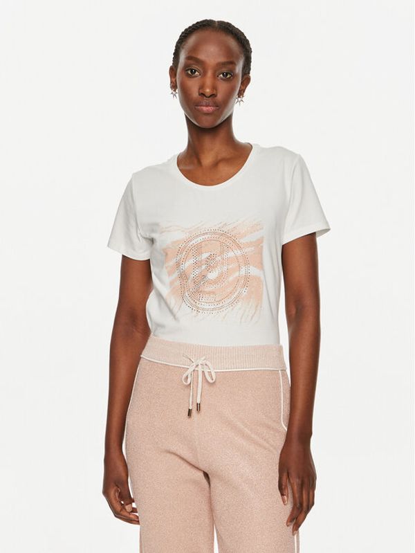 Liu Jo Sport Liu Jo Sport T-shirt TF4076 JS088 Bijela Regular Fit