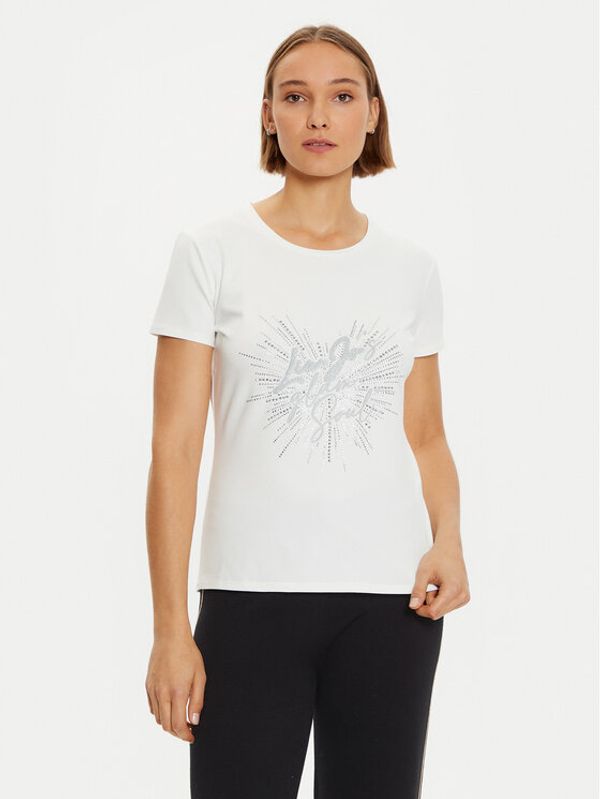 Liu Jo Sport Liu Jo Sport T-shirt TF4312 JS088 Bijela Regular Fit