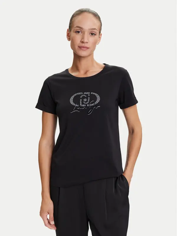 Liu Jo Sport Liu Jo Sport T-shirt TF5163 JS923 Crna Regular Fit