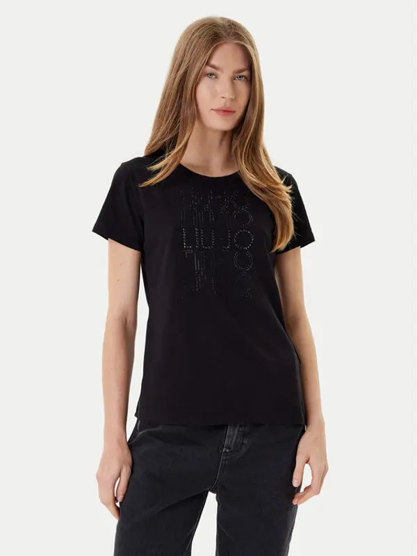 Liu Jo Sport Liu Jo Sport T-shirt TF5166 JS003 Crna Regular Fit