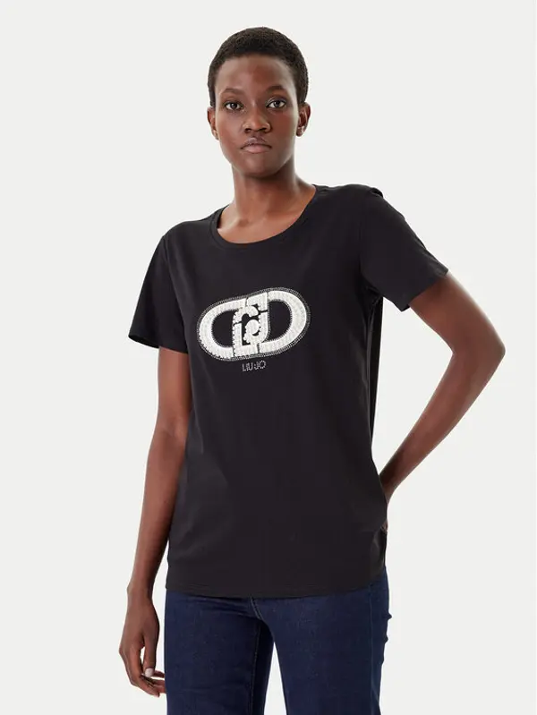 Liu Jo Sport Liu Jo Sport T-shirt TF5280 JS923 Crna Regular Fit