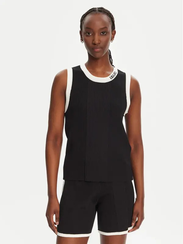 Liu Jo Sport Liu Jo Sport Top TA5092 MS022 Crna Regular Fit