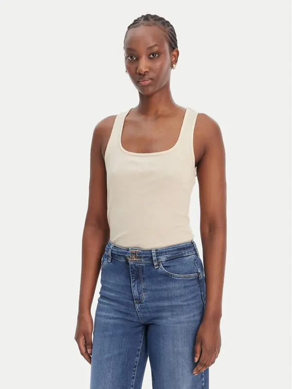 Liu Jo Sport Liu Jo Sport Top TA6173 J3845 Écru Regular Fit